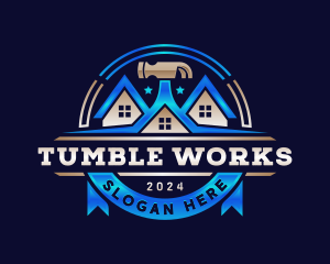 Carpentry Hammer Construction logo design