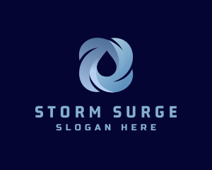 Rain Storm Water Droplet  logo