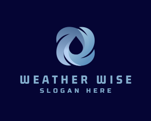 Rain Storm Water Droplet  logo design