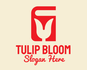 Red Tulip Book  logo design