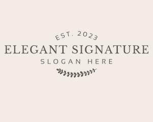 Elegant Wreath Business logo design