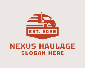 Delivery Truck Shipping logo design