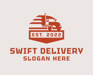 Delivery Truck Shipping logo design