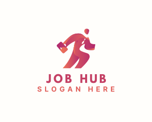 Employee Job Suitcase logo design