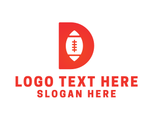Rugby - Red D Rugby logo design