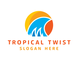 Tropical Sun Water logo design