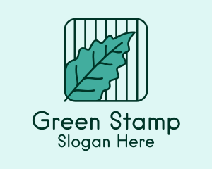 Green Leaf Square  logo design