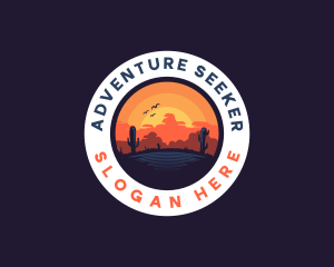 Desert Oasis Adventure logo design