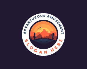 Desert Oasis Adventure logo design