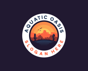 Desert Oasis Adventure logo design