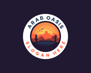 Desert Oasis Adventure logo design