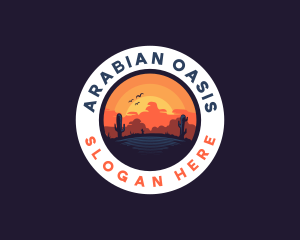 Desert Oasis Adventure logo design