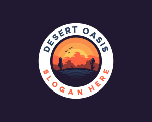 Desert Oasis Adventure logo design
