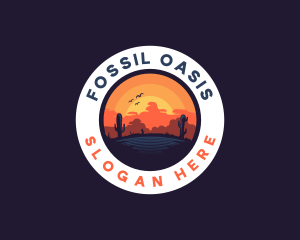 Desert Oasis Adventure logo design