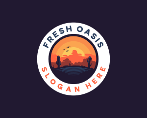 Desert Oasis Adventure logo design