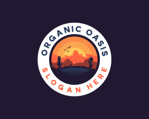 Desert Oasis Adventure logo design