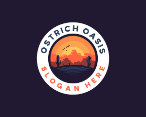 Desert Oasis Adventure logo design