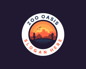 Desert Oasis Adventure logo design