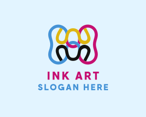 Digital Ink Printer logo design