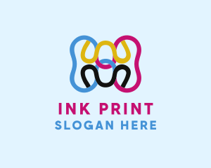 Digital Ink Printer logo design