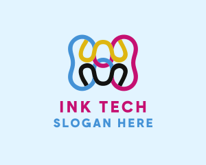 Digital Ink Printer logo design