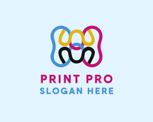 Digital Ink Printer logo design