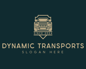 Pickup Truck Transportation logo design