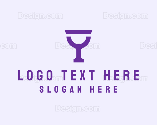 Violet Alcohol Glass Logo