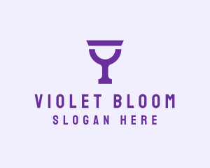 Violet Alcohol Glass  logo