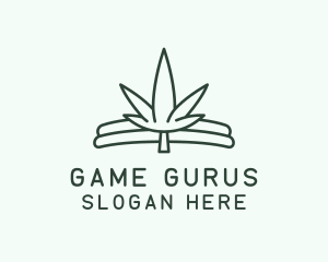 Simple Marijuana Leaf  Logo
