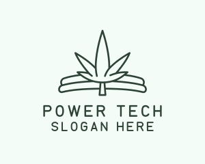 Simple Marijuana Leaf  logo