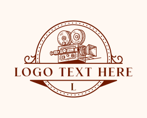 Vintage Camera Cinematography Logo