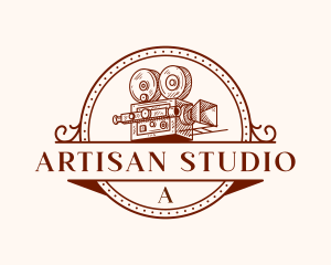 Vintage Camera Cinematography logo design