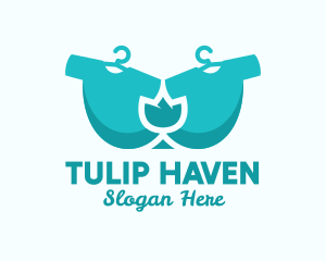 Blue Tulip Laundry logo design