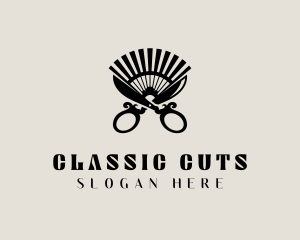 Barber Shears Fan logo