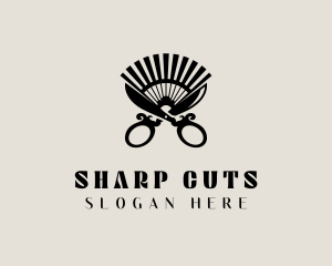 Barber Shears Fan logo