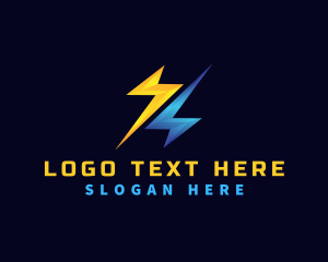 Lightning Bolt Electricity logo