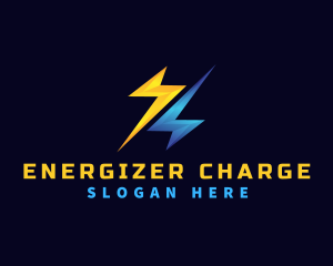 Lightning Bolt Electricity logo design