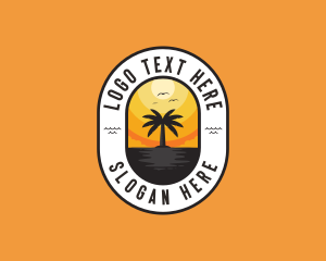 Tropical Beach Island logo