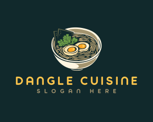 Egg Ramen Noodle logo design