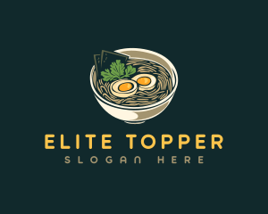 Egg Ramen Noodle logo design