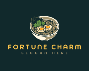 Egg Ramen Noodle logo design