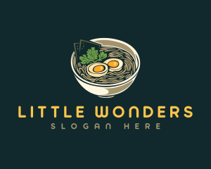 Egg Ramen Noodle logo design