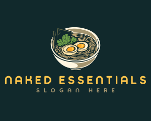 Egg Ramen Noodle logo design