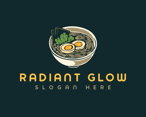 Egg Ramen Noodle logo design