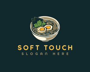 Egg Ramen Noodle logo design