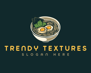 Egg Ramen Noodle logo design