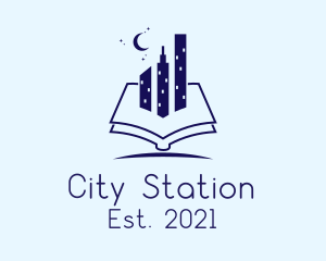 City Library Book  logo design