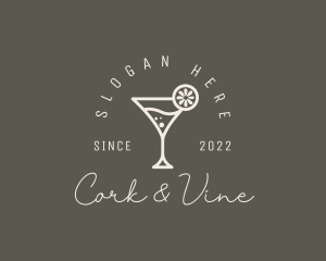 Cocktail Wine Bar logo design