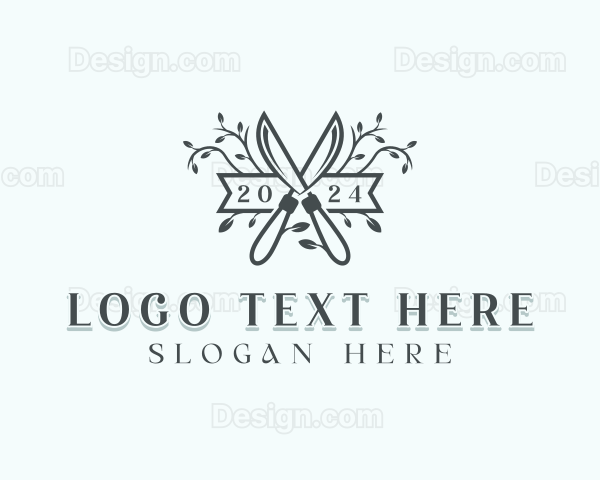 Grass Cutter Gardening Logo